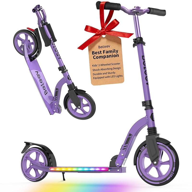 Patinete Beleev: Diversión y seguridad con luces y altura ajustable