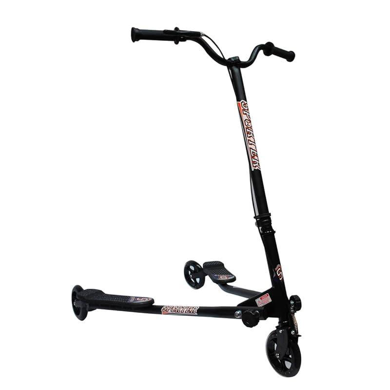 Práctico y resistente: el patinete doble negro de 100 kg me convence